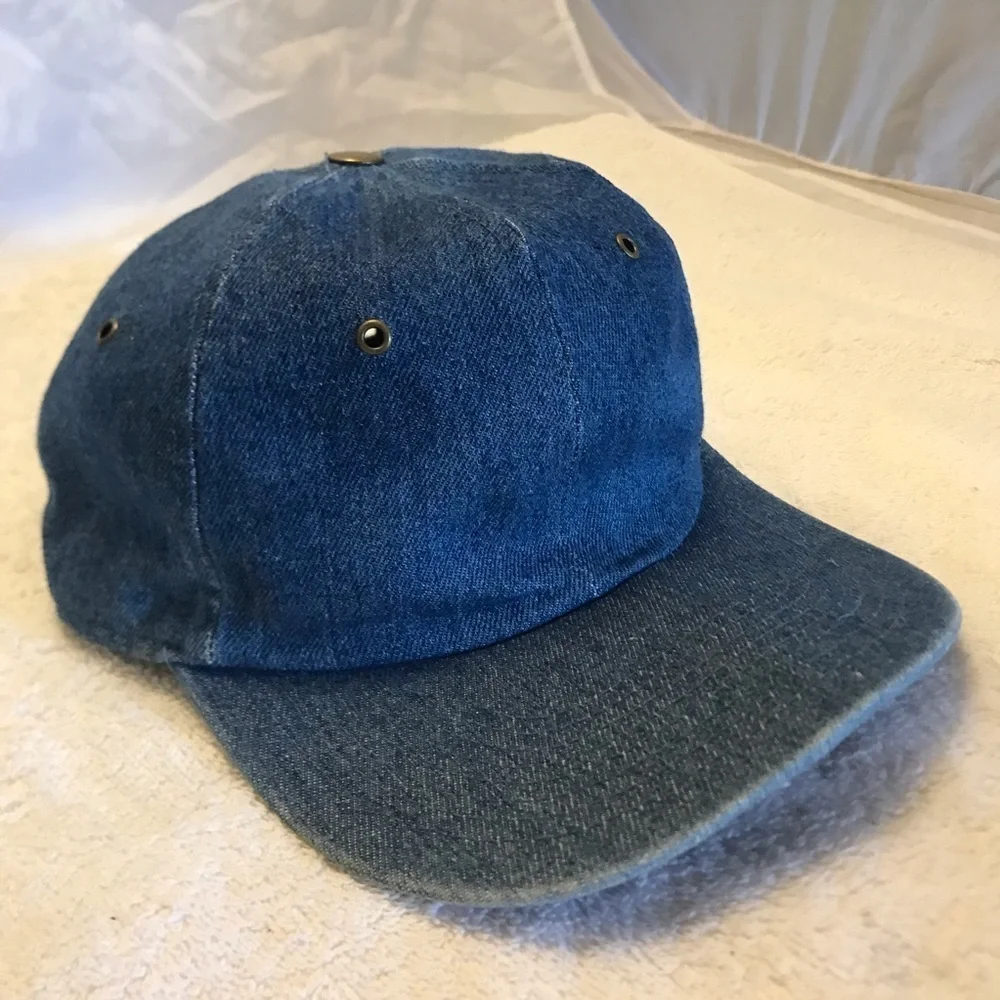 Faded Glory Adjustable faux Blue Jean Ball Cap